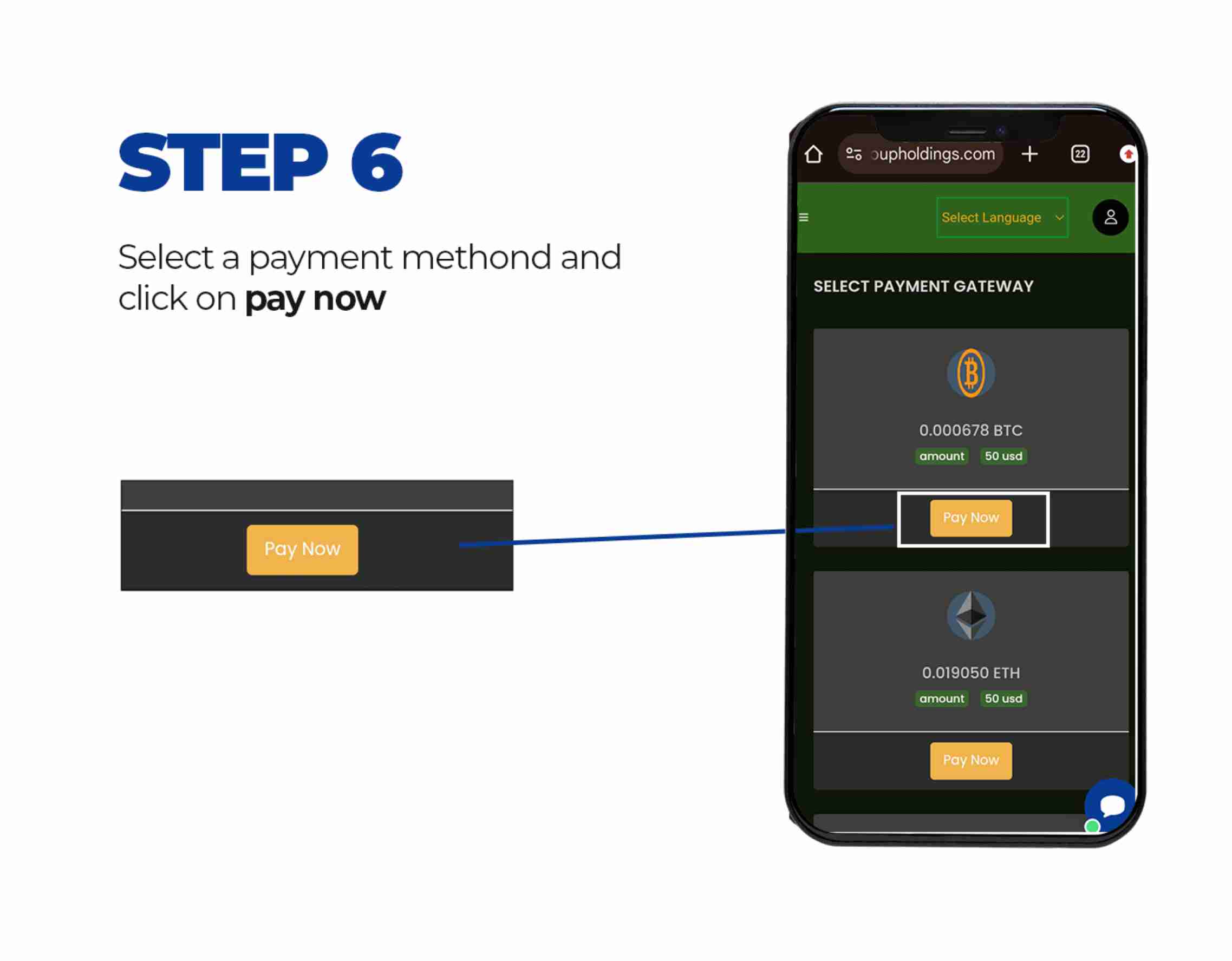 How To Make Deposit - Step 6